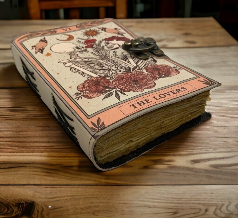 Blank Spell Book of Shadows Vintage Leather Journal