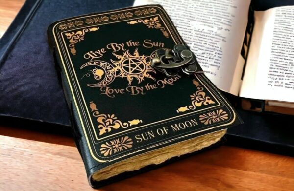 Sun & Moon Vintage Leather Journal