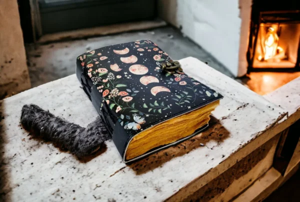 Leather Journal Moon Phase Print - Image 4