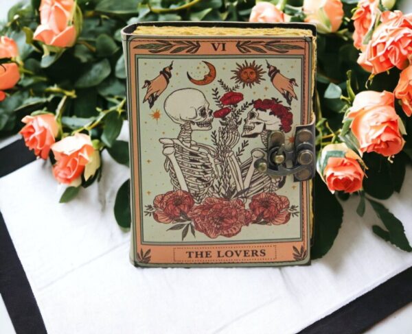 Blank Spell Book of Shadows Vintage Leather Journal - Image 3