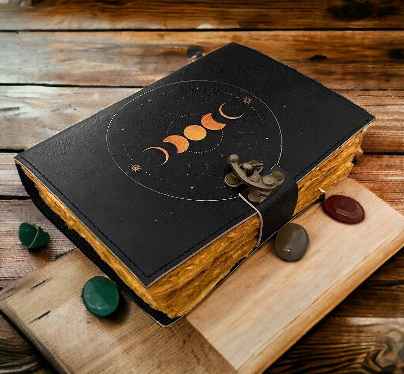 Grimoire Moon Phases Spell Book Of Shadows Journal